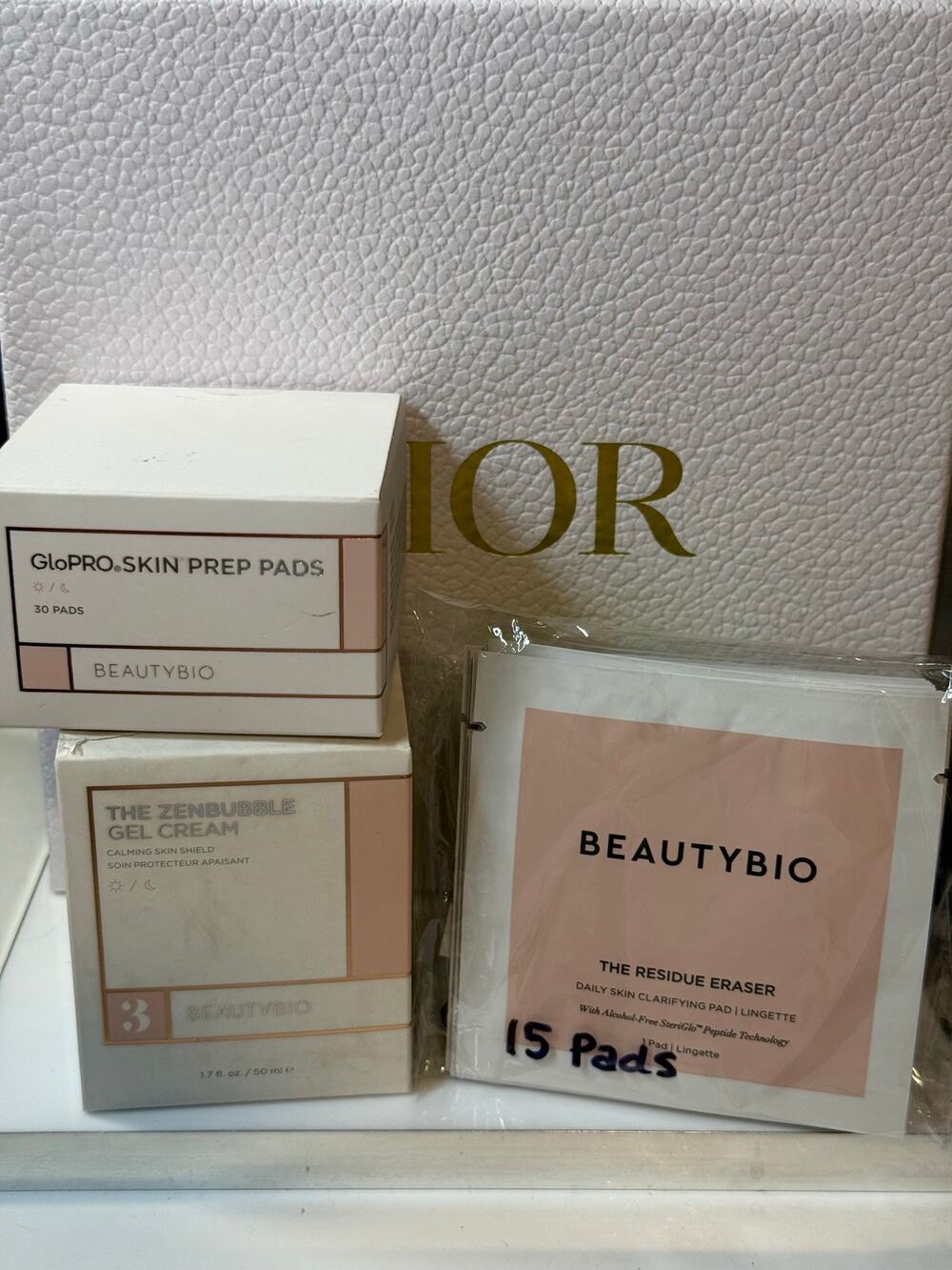 BeautyBio 17 pc BUNDLE - Gel Cream, Skin Prep Pads, & Residue Eraser Pads